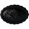 Ekena Millwork Oxford Ceiling Medallion, Hand-Painted Jet Black, 16 7/8"W x 11 3/4"H x 1 1/2"P CM16OXBLF - alternate 1